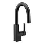 S62308bl Moen Sto High Arc Pulldown Bar Faucet Reflex Matte Black