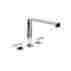 S8360414 Favari Huntington Brass Two Handle Roman Tub Filler Pvd Polished Nickel