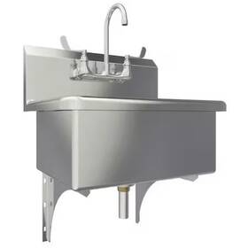 531f Sani-lav Scrub Sink 22 In X 16 1/2 1 2 Wall Mount 14 Ga. 304