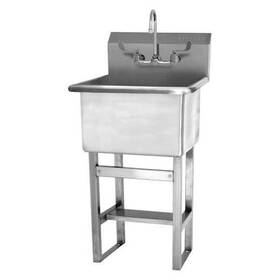 U2424f Sani-lav Utility Sink 24 In X 1 Floor Mount 14 Ga. 304