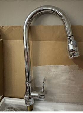 Ks1003-chrome Sanitary Wares New Pull Out Down Kitchen Faucet Chrome Silver Ks1003