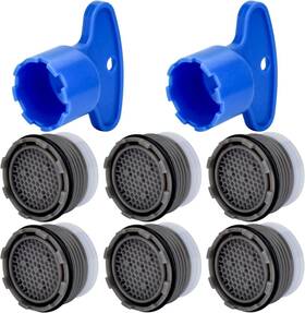 Sk6185 Sankoly 6 Pieces Faucet Cache Aerators With Aerator Removal Tool 18.5 Mm Water Sa