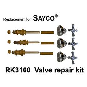 Rk3160 Sayco Generic 3 Valve Rebuild Kit
