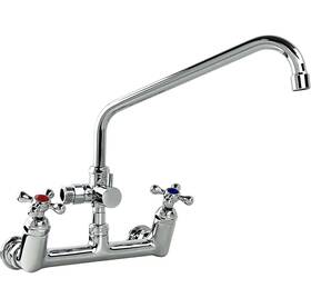 8-dcf1b Senlesen Wall Mount Commercial Sink Faucet 8 Inches With 12 Swivel Spout 2 Handle