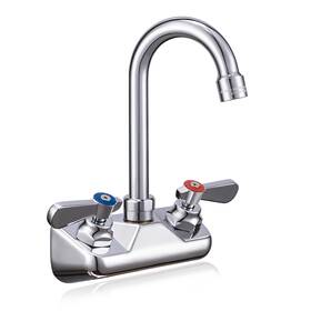 Spf-4nw-4 Sepaitek Leak-free Kitchen Sink Faucet Wall Mount 4 Inch Center Commercial Fa