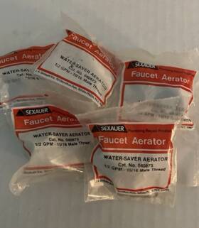 040873 Sexauer 5 Pack Faucet Aerator - Water Saver Aerator-cat. No