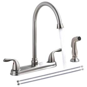 B082ysw4ts Shaco Kitchen Faucet With Side Sprayer Stainless Steel 2 Handle Sink Fa