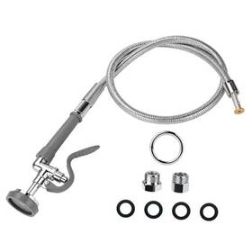 Kan-hs-b023 Shenzhenshikangwodekejiyouxiangongsi Pre Rinse Spray Valve With 60ftft Stainless Hose Commercial Sink Sprayer Nozzle