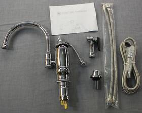Signature Hardware 040688182339 Polished Chrome Arlin Kitchen Faucets With Sidespray Nwt