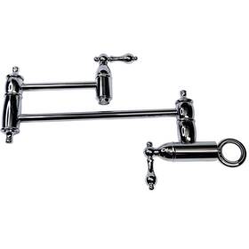 329233 Signature Hardware Augusta Wall Mounted Pot Filler - Chrome