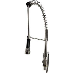 418248 Signature Hardware Asaro Pull Down Kitchen Faucet - Brushed Nickel