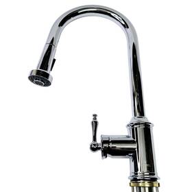 434082 Signature Hardware Southgate Pull-down Kitchen Faucet - Chrome