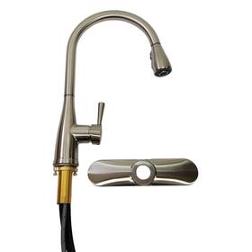 448169 Signature Hardware Calverton Pull-down Kitchen Faucet - Stainless Steel