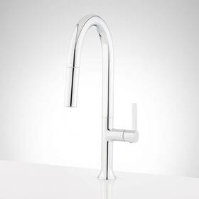 450079 Signature Hardware Bok 1.8 Gpm Single Hole Pull Down Kitchen Faucet Chro