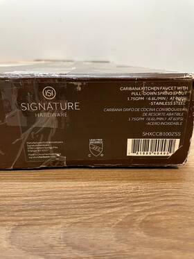 457066 Signature Hardware Caribana 1.75 Gpm Kitchen Faucet Stainless Parts Only