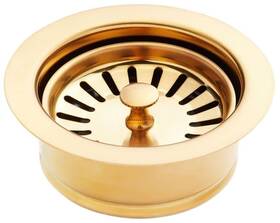 Shdf130bg Signature Hardware 479905 3-1/2 Inch Garbage Disposal Flange With Basket Strainer