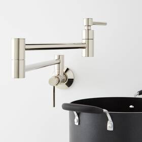 497779 Signature Hardware Modern Retractable 4.8 Gpm Wall-mounted Single Hole