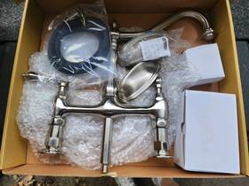450652 Signature Hardware Rl88bn Bellevue Bridge Kitchen Faucet With Brass Sprayer