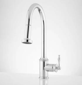 Sh349716cp Signature Hardware Southgate Pulldown Kitchen Faucet In Chrome