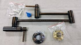 Sh349721orb Signature Hardware Modern Retractable Wall Mount Pot Filler Oil Rubbed Bronze