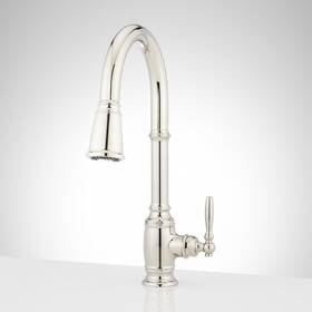 Shxcfn107pn Signature Hardware Finnian 1.8 Gpm Single Hole Pull Down Kitchen