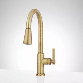 Shxcgf137agbr Signature Hardware Greyfield Bar Faucet Aged Brass 1.75 Gpm