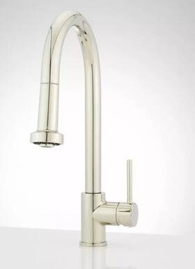 Shxcrd107pn Signature Hardware Ridgeway Pulldown Kitchen Faucet In Polished Nickel
