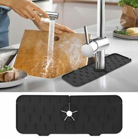 Lf9040406gr Silicone Faucet Handle Drip Catcher Tray Kitchen Sink Drain Basket Swan Us