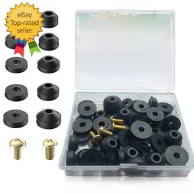 Xy00030 Silnmlih 48 Pcs Faucet Washer Assortment Kit Outdoor Repair With Brass Screws