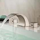 Skf3225t Rozin Widespread Waterfall Spout Bathtub Filler Faucet Brushed 739450743334