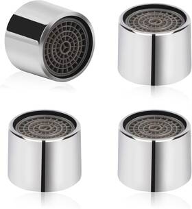 Sliverdew 313112674695 4 Pcs Female Aerator 55/64 Kitchen Sink Faucet Filter With Chrome Brass Shell F