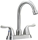 Slyt008l Vapsint Commercial Two Handle Stainless Steel Brushed Nickel Bathroom Faucet