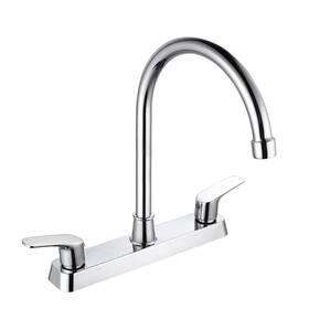 B097q2vb7v Solvex 2-handle Kitchen Faucet High Arc 360 Swivel Stainless Steel Pipe
