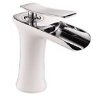 Soqo111 Soqo Waterfall Spout Single Handle Bathroom Sink Stoving 608220739399