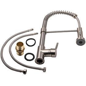 O3gw1m Spring Single Handle Hole Copper Kitchen Sink Faucet Pull Down Sprayer Mixer Tap