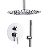 Ss-r1202 Tipok Chrome Shower System Faucet Set Complete All 689740417646