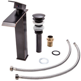 Rs35l7 Stainless Steel Bathroom Waterfall Basin Sink Faucet Oil Rubbed Bronze Mixer Tap