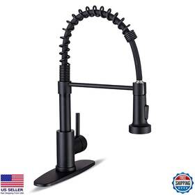 B08bhx8sgz Stanley Matte Black Kitchen Faucet With Pull Down Sprayer Stainless Steel Single