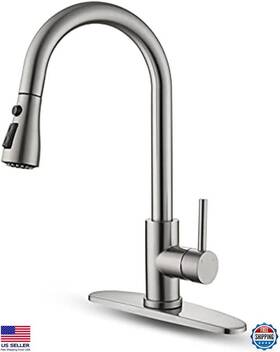 B0f43r7wmy Stanley Pull Down Kitchen Faucet With Sprayer Single Handle High Arc For Rv And Bar