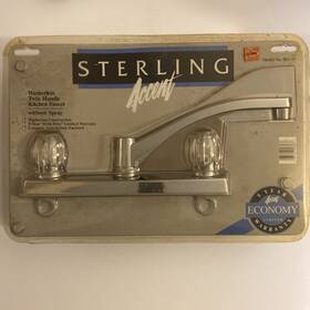 083-29 Sterling 083-32 New In Box Vintage Washerless Twin Handle Kitchen Faucet Model