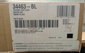 34463-bl Sterling A Kohler Company Traverse Single-handle High Arch Bar Sink Faucet Matte Black