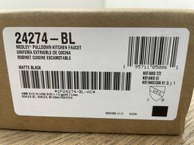 K-24274-bl Sterling 24274-bl 1.5gpm Matte Black Kitchen Faucet 1 Hole Deck Mount
