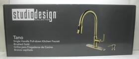 Studio Design Tano Vju569x77au. Pull Down Brushed Gold Kitchen Faucet Vju569x77au Brand New