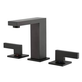 S1414s-mb-hd Sumerain Bathroom Faucet With Spot Resistant 8 Inch Wide Double Handle Matte Black