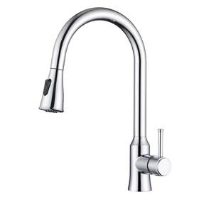 S6136p-ch Sumerain Modern Lead-free High Arc Kitchen Sink Faucet With Pull-down Sprayer Dual Mod