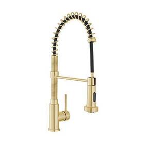 Swiss Madison 810015323090 Nouvet Single Handle Pull-down Kitchen Faucet In Brushed Gold