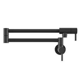 Swiss Madison 840420318305 Retractable Wall-mounted Pot Filler Matte Black Ivy