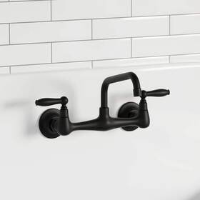 Sm-bf110mb Swiss Madison 2-handle Wall-mounted Faucet With Easy To Clean Plating In Black