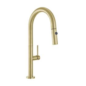Sm-kf73bg Swiss Madison Chalet Single Handle Pull-down Kitchen Faucet In Brushed Gold