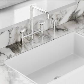 Sm-kf79c Swiss Madison Avallon Pro 2-handle Standard Kitchen Faucet With Side Sprayer In